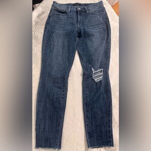 Lucky Brand Women's skinny ankle Distressed Blue Jeans size 6 /28